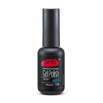 Гель-лак для нігтів PNB Gel Polish UV/LED 198 Megapolis, 8 мл
