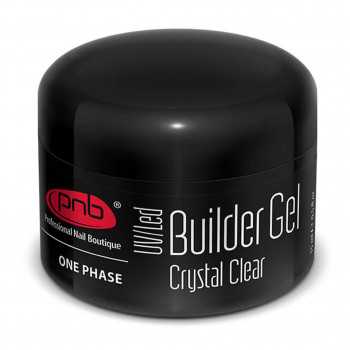 Однофазний моделювальний гель для нігтів PNB UV/LED One Phase Builder Gel Сrystal Clear прозорий, 5 мл