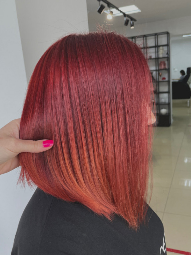 Стрижка боб женская омбре, фото - Студия красоты Beauty Bar