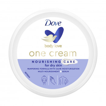Крем для обличчя, рук та тіла Dove Body Love One Cream Nourishing Care Живильний догляд, 250 мл
