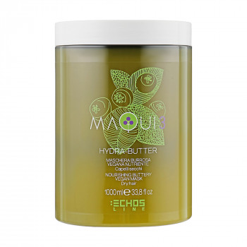 Живильна масляна маска для волосся Echosline Maqui 3 Hydra-Butter Nourishing Buttery Vegan Mask, 1 л