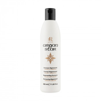 Реконструювальний шампунь для волосся RR Line Argan Star Regenerating Shampoo з олією аргани та кератином, 350 мл