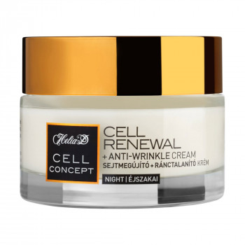 Нічний крем для обличчя Helia-D Cell Concept Cell Renewal + Anti-Wrinkle Night Cream 55+, проти зморщок, 50 мл