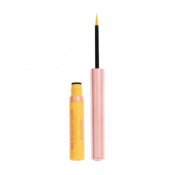Рідка підводка для очей Makeup Revolution Neon Heat Coloured Liquid Eyeliner, Lemon Yellow, 2.4 мл