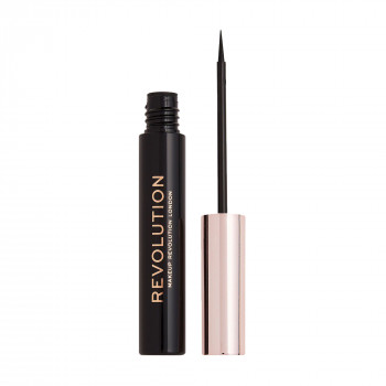 Рідка підводка для очей Makeup Revolution Super Flick Eyeliner, Black, 4.5 мл