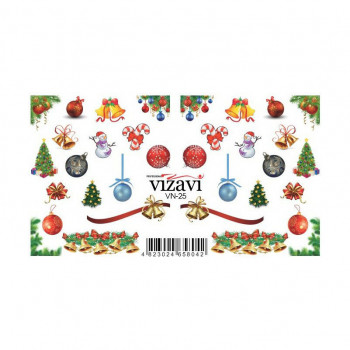 Водні наліпки для нігтів Vizavi Professional VN-25