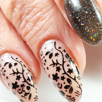 Корекция ноготков, гель-лак, стемпинг