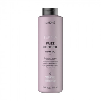 Безсульфатний дисциплінувальний шампунь Lakme Teknia Frizz Control Shampoo для кучерявого волосся, 1 л