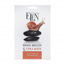 Тканинна маска для обличчя Elen Cosmetics Snail Mucin & Collagen, 25 мл