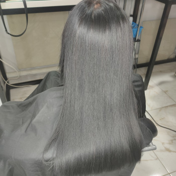 Цвет волос брюнет черные волосы, фото - Парикмахер-колорист Олеся Богдан