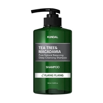 Шампунь для волосся Kundal Tea Tree&Macadamia Deep Cleansing Shampoo Чайне дерево та макадамія, аромат Ylang Ylang, 500 мл