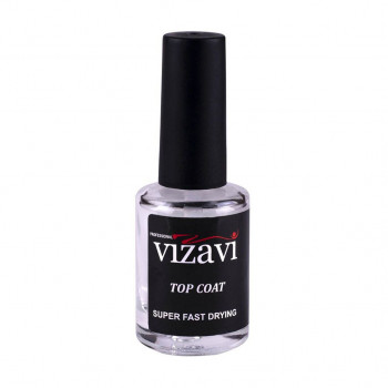 Фінішне покриття для лаку Vizavi Professional Top Coat Super Fast Drying, 12 мл