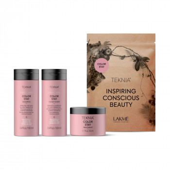 Набір для волосся Lakme Teknia Color Stay Set De 3 (шампунь, 300 мл + маска, 250 мл + кондиціонер, 300 мл)