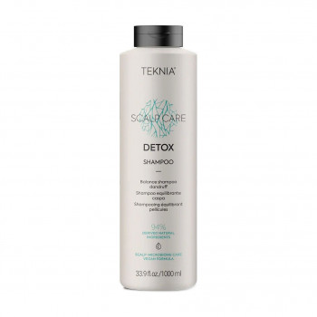 Міцелярний шампунь проти сухої та жирної лупи Lakme Teknia Scalp Care Detox Shampoo, 1 л