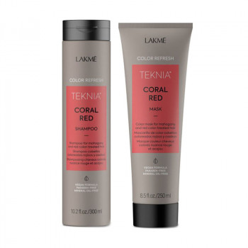 Набір для волосся Lakme Teknia Color Refresh Coral Red (шампунь, 300 мл + маска, 250 мл)