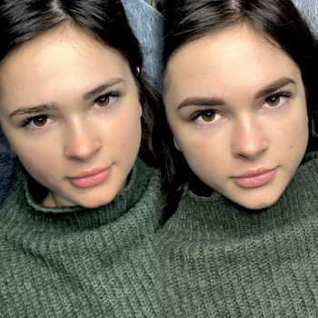 Брівки до і після)