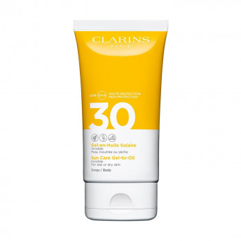 Сонцезахисний гель для тіла Clarins Sun Care Gel-to-Oil SPF 30, 150 мл