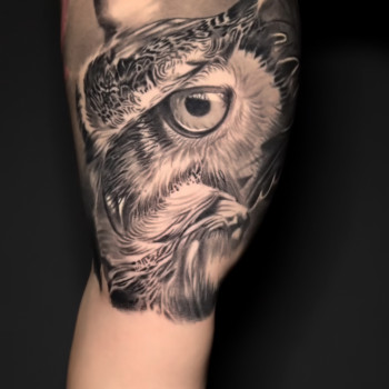 реалізм, сова, black&grey, круті, тату реалізм, тату сова