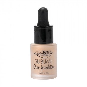 Тональна основа для обличчя PuroBio Cosmetics Sublime Drop Foundation, 01, 15 мл