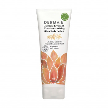 Зволожувальний лосьйон для тіла Derma E Hydrating Shea Body Lotion Jasmine & Vanilla, 227 г