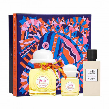 Парфумований набір жіночий Hermes Twilly d'Hermes Eau Ginger (парфумована вода, 85 мл + парфумована вода, 7.5 мл + лосьйон для тіла, 80 мл)