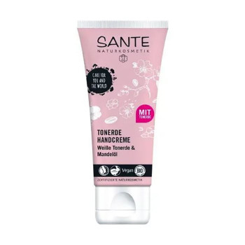 Зволожувальний крем для рук Sante Express Handcreme з мигдальною олією та каоліновою глиною, 75 мл