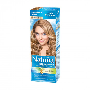 Освітлювальний крем для мелірованого волосся на 4-6 тонів Joanna Naturia Blond Hair Lightener Platinum Blond, 70 г
