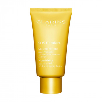 Живильна маска для обличчя Clarins SOS Comfort Nourishing Balm Mask With Wild Mango Butter з олією манго, 75 мл