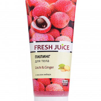 Пілінг для тіла Fresh Juice Лічі та імбир, 200 мл