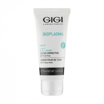Крем регулятор кольору шкіри Gigi Bioplasma CC Cream SPF 15, 75 мл