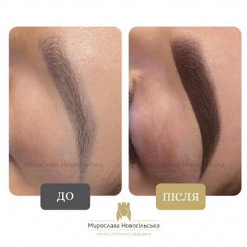 Перманентний макіяж брів - пудрове напилення