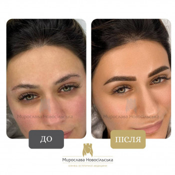 Перманентний макіяж брів - пудрове напилення