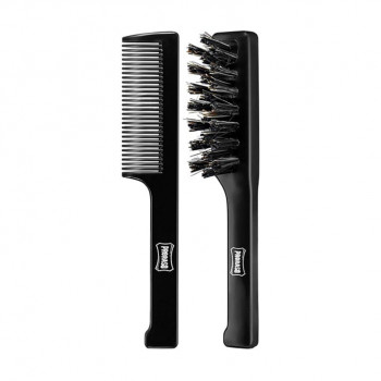 Набір для догляду за бородою і вусами Proraso Moustache Comb and Beard Brush Set (щітка для бороди, 1 шт + гребінець для вусів, 1 шт)