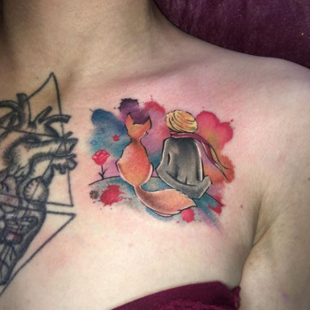 акварель тату