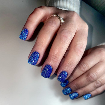 Манікюр на короткі нігті новорічний зима, фото - Майстер манікюру Юлія Мацун