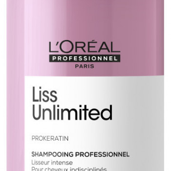 Шампунь для сухого та неслухняного волосся з кератином L'Oreal Professionnel Serie Expert Liss Unlimited 1500 мл