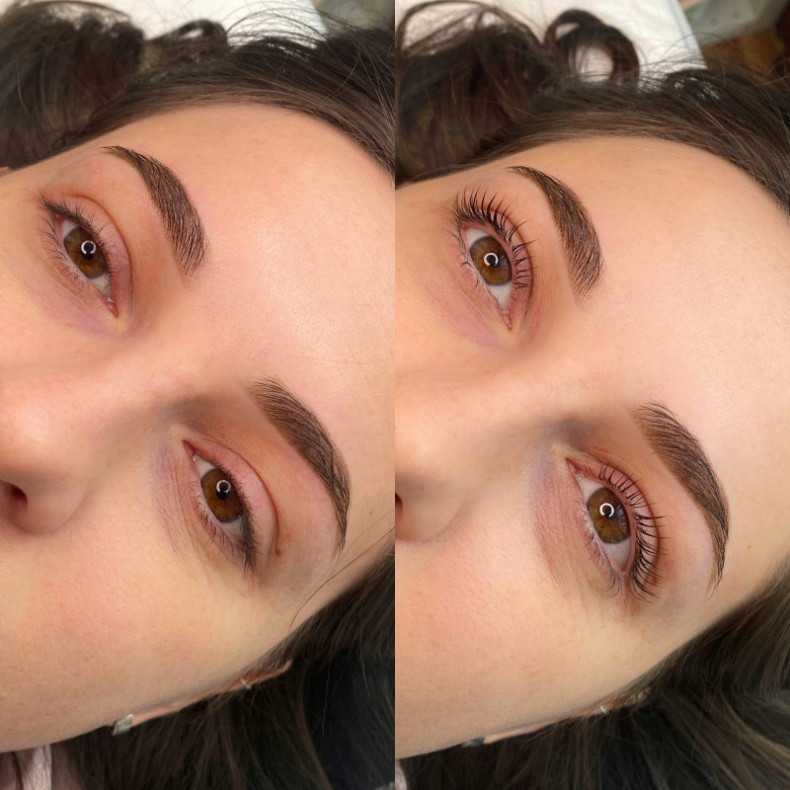 Ламінування вій + архітектура брів, фото - Бровіст Марія Бойда