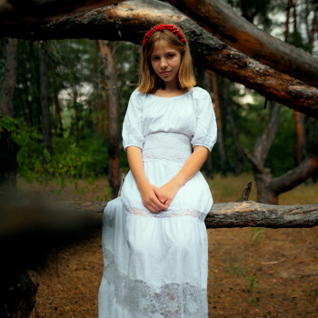 Фотосесія у лісі сукні, фото - Фотограф Денис Логунов