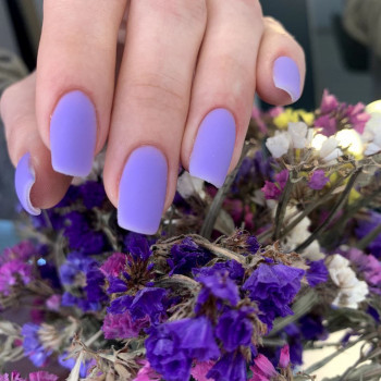 Нарощування нігтів, 2 довжина , матовий топ
 