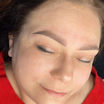 Пудрові брови пудрове напилення брів, фото - Майстер перманентного макіяжу Юлія Шумейко