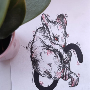 Розробка тату ескізу
                    Тату мастер Вікторія Киев