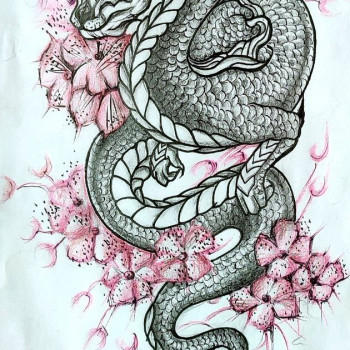 Розробка тату ескізу
                    Тату мастер Вікторія Киев