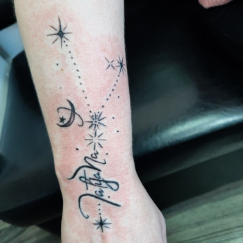 Тату созведие, фото - Мастер перманентного макияжа Светлана Маркина