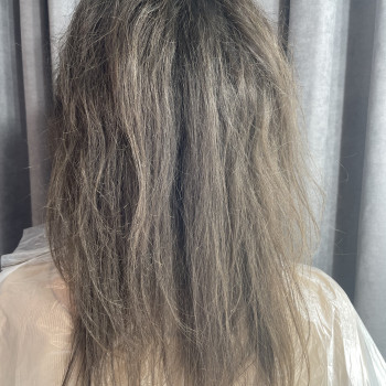 Волосся до процедури Кератин