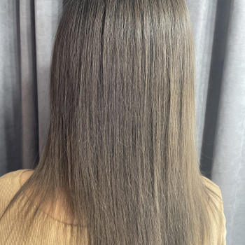 Волосся після.