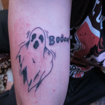 Тату мультяшні привид, фото - Тату майстер Юлія Черешкевич