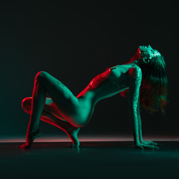 Фотосессия ню неоновая, фото - Фотограф Глеб Мунтян