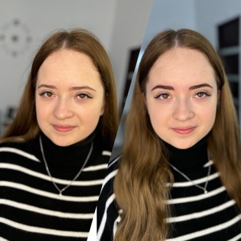 до після брівки,які роблять мої учениці на курсі