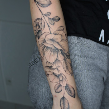 Тату веточка