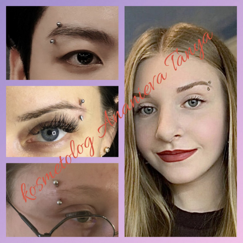 Пірсинг брови, фото - Майстер з пірсингу Тетяна Ананьєва